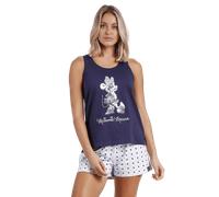 Disney Pigiama da donna Fabulous Minnie senza maniche corto 60537 S28