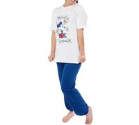 Disney Pigiama di Natale Pigiama Donna Minnie Mouse | Pigiamone Coordinati per la Famiglia | Bianco XL