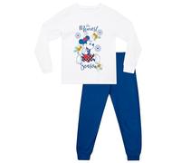 Disney Pigiama di Natale Pigiama Ragazze Minnie Mouse | Set di Pigiami a Maniche Lunghe per Ragazze | Pigiamone Coordinati per la Famiglia | Bianco 3-4 Anni