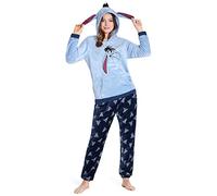 Disney Pigiama Donna Invernale Pile Stitch Minnie Minou Simba Winnie The Pooh