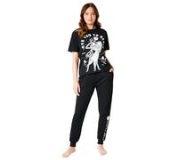 Disney Pigiama Donna - Nightmare Before Christmas Pigiama Donna Cotone Lungo A Manica Corta S-2XL Jack Skellington - Regali Donna Ragazza (Nero/Love, M)