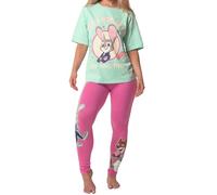 Disney Pigiama Donne, Pigiama Donna Zootropolis, Abbigliamento Notte Cotone, Pigiami Donna Zootopia, Verde S