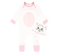 Disney Pigiama E Cappello per Bambino Marie Bianco 9-12 Mesi