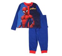 Disney Pigiama in Cotone da Ragazzo Spiderman, Completo Comodo ed Elegante per Ragazzi, Design Spiderman, Marina, 3 Anni