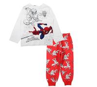 Disney Pigiama in cotone da ragazzo Spiderman, rosso, 4 anni (confezione da 2) unisex per bambini
