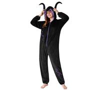 Disney Pigiama Intero Donna - Pigiama Stitch Interi in Pile IH Oh Angel Minnie Malefica S-2XL - Gadget Stitch Idea Regalo (Nero Malefica, M)