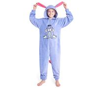 Disney Pigiama Intero Pile Bambina - Pigiama Stitch Angel Minnie Malefica 2-15 Anni - Gadget Stitch Idea Regalo Bambine (Blu IH Oh, 14-15 Anni)
