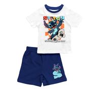 DISNEY Pigiama 'Lilo & Stitch' navy / blu chiaro / arancione / bianco Bambini DISNEY 128