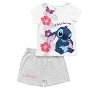 DISNEY Pigiama 'Lilo & Stitch' navy / grigio chiaro / lilla / bianco Bambini DISNEY 110