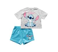 DISNEY Pigiama 'Lio & Stitch' blu / blu chiaro / grigio / rosa chiaro Bambini DISNEY 98