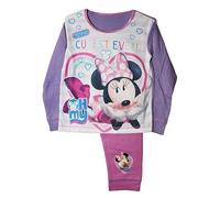 Disney Pigiama lungo da bambina con licenza ufficiale Minnie Mouse Cutest Ever Cosy Character PJs (18 mesi - 5 anni), Multicolore, 4-5 Anni
