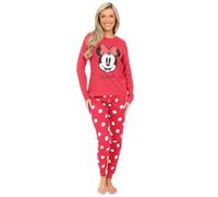 Disney Pigiama lungo da bambina Minnie Mouse rosso, Rosso, 4-5 Years
