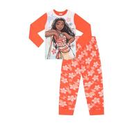 Disney Pigiama lungo da bambina Moana, Arancione, 6-7 Years