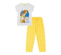 Disney Pigiama lungo da donna La Bella e la Bestia, in cotone, pigiama da donna