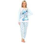 Disney Pigiama lungo da donna Lilo e Stitch, Viola, 22-24