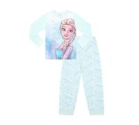 Disney Set pigiama lungo da bambina Frozen Make Your Own Magic, Blu, 6-7 Years
