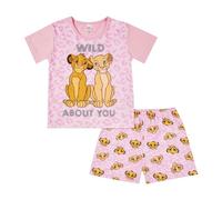 Disney Pigiama per bambine con il Re Leone, set pigiama per ragazze, prodotto ufficiale Lion King, rosa, 6-7 Years