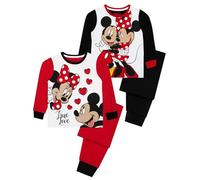 Disney Pigiama per Ragazze Minnie Mouse 2 Pack Multicolore 4-5 Anni