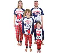 Disney Pigiama per Ragazze Minnie Mouse Rosso 6-7 Anni
