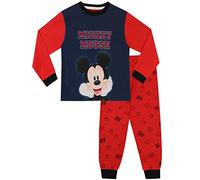 Disney Pigiama per Ragazzi Mickey Mouse Rosso 2-3 Anni
