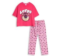 Disney Pigiama Rosa a Maniche Corte e Lunghe di Toy Story Lotso | Pigiama da Donna con Stampa dei Personaggi | Comodo Pigiama per Rilassarsi e Andare a Letto | Merchandising