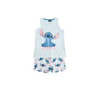 Disney Pigiama senza maniche Stitches per ragazza, blu, 8