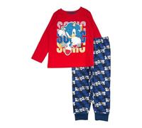 Disney Pigiama Sonic, Comodo ed Elegante, Design Sonic, Ideale per la Notte, Rosso, 3 Anni