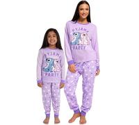 Disney Pigiama Stitch Donna | Pigiamone Mamma E Figlia Uguale | Pigiama Donna Invernale | Pigiamone Famiglia Stitch E Angel | Viola S | Viola M