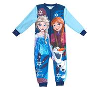 Disney Pigiama tutina da bambina "Own Your Destiny" All in One con tutina intera da 2-7 anni, Onesie Frozen, 7-8 Anni