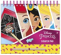 Disney Pincess Scratch Book: Libro per Graffi e colorare con Stencil e Adesivi Glitterati con Le Principesse Disney Come Cenerentola, Rapunzel, Belle UVM. Activity Book per casa e in Viaggio