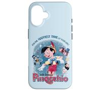 Disney Pinocchio For The Happiest Time In Your Life Retro Custodia per iPhone 16