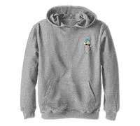Disney Pinocchio-Jiminy Pocket Hoodie Hooded Sweatshirt, Grigio Melange, 12/12 Bambini e Ragazzi