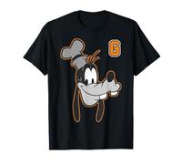Disney Pippo Varsity Lettera Viso Ritratto Maglietta