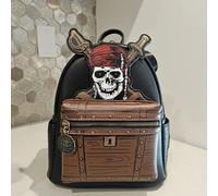 Disney Pirati dei Caraibi 6 Capitan Jack Zaino per ragazza alla moda Zaino in pelle PU Borse da donna con doppia tracolla Regali di Natale