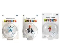 Disney Pixar 3 Pack Figure Poseable Syndrome, Frozone e Dash Con Supporto