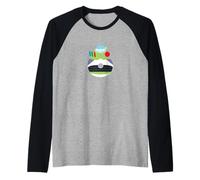 Disney & Pixar Buzz Lightyear Numbers 6 Sixth 6th Birthday Maglia con Maniche Raglan