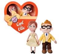Disney Pixar Carl & Ellie - Set di peluche per San Valentino