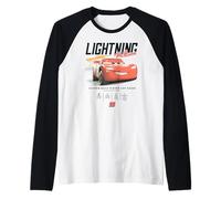 Disney Pixar Cars 2 Custom-Built Piston Cup Racer Distressed Maglia con Maniche Raglan