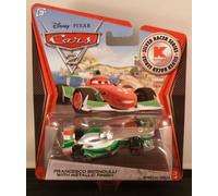 Disney Pixar CARS 2 Exclusive 1:55 Die Cast Car SILVER RACER Francesco Bernoulli With Metallic Finish