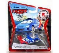 Disney Pixar - Cars 2 - Exclusive Silver Racer Series - Raoul Caroule with Metallic Finish 8cm - Special Deco