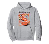 Disney Pixar Cars 2 Lighting MC Queen Take The Lead Poster Felpa con Cappuccio