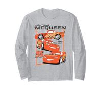 Disney Pixar Cars 2 Lighting MC Queen Take The Lead Poster Maglia a Manica