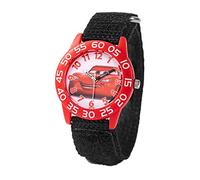 Disney Pixar Cars 3 - Orologio analogico al quarzo con cinturino in nylon per bambini, nero, nero, striscia