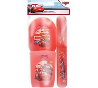 Disney Pixar Cars - Kit Bagno Viaggio Bambini Flash McQueen - Bicchiere, Portasapone, Custodia Spazzolino - Plastica Robusta - Prodotto Ufficiale Disney