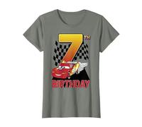 Disney Pixar Cars Lightning McQueen 7th Birthday Peel Out Maglietta