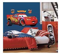 Disney Pixar Cars Lightning Mcqueen Peel & Stick Giant Decalcomanie della Parete