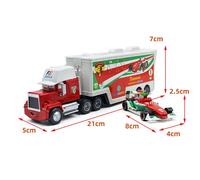 Disney Pixar Cars Pulcino Hicks Saetta McQueen Mack Trasportatore Camion e Auto