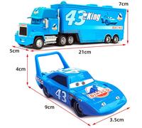 Disney Pixar Cars Pulcino Hicks Saetta McQueen Mack Trasportatore Camion e Auto