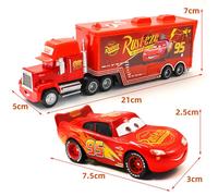Disney Pixar Cars Pulcino Hicks Saetta McQueen Mack Trasportatore Camion e Auto