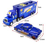 Disney Pixar Cars Pulcino Hicks Saetta McQueen Mack Trasportatore Camion e Auto